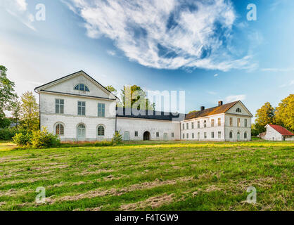 Herravad kloster è un vecchio monastero cistercense situato vicino a Ljungbyhed nella regione di Skane della Svezia. Foto Stock