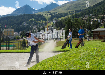Kulm, golf a Saint Moritz, Foto Stock