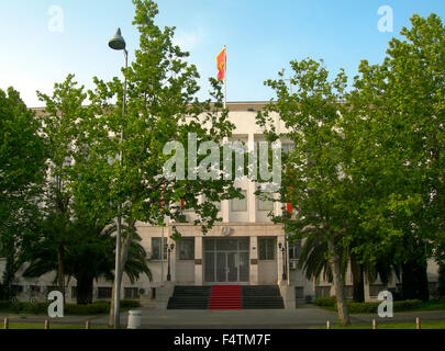 Il palazzo presidenziale nella capitale Podgorica Montenegro Foto Stock