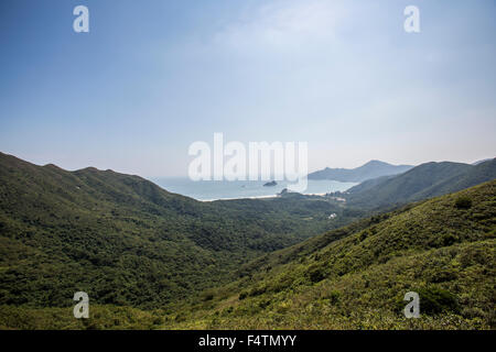 Stacciature picco in Sai Kung National Park, Hong Kong il 21 ottobre 2015. Foto Stock