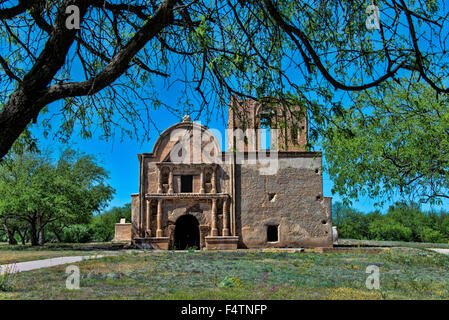 Tumacacori, National Historic Park, Arizona, Stati Uniti d'America, America, la missione, la rovina, storico Foto Stock