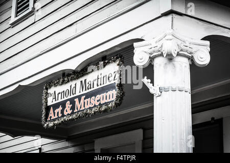 Arnold Martinez Arte & Museo Palazzo vicino l'artista del vecchio quartiere di Ybor City, FL, una volta che il "Cigar capitale di tutto il mondo Foto Stock