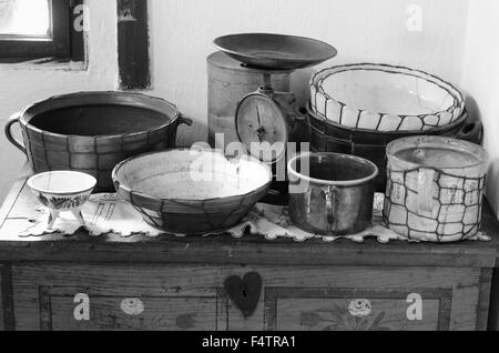 Stoviglie still life Foto Stock