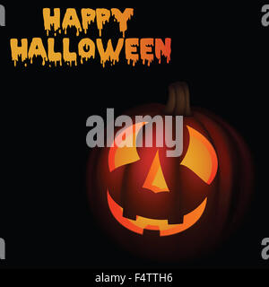 Happy Halloween sfondo di zucca Foto Stock