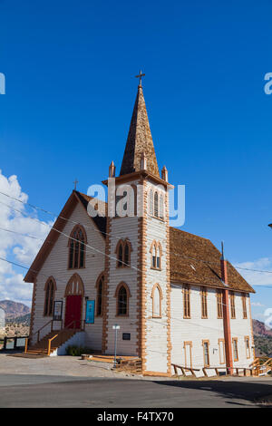 San Paolo chiesa episcopale in Virginia City, Nevada, Stati Uniti d'America Foto Stock