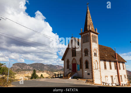 San Paolo chiesa episcopale in Virginia City, Nevada, Stati Uniti d'America Foto Stock