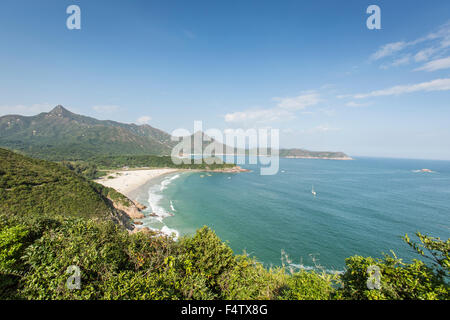 Stacciature picco in Sai Kung National Park, Hong Kong il 21 ottobre 2015. Foto Stock