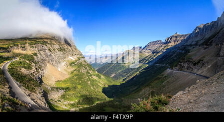 Logan pass, il Glacier National Park Montana Foto Stock