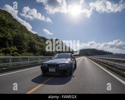 Nissan Skyline di terza generazione ( R32 ) GTR GT-R ad alta prestazione iconica giapponese auto sportive ( Okinawa, in Giappone) Foto Stock