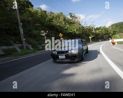 Nissan Skyline di terza generazione ( R32 ) GTR GT-R ad alta prestazione iconica giapponese auto sportive ( Okinawa, in Giappone) Foto Stock