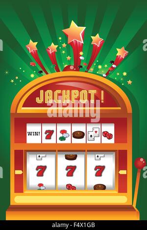 Una illustrazione vettoriale di casino gambling design Illustrazione Vettoriale