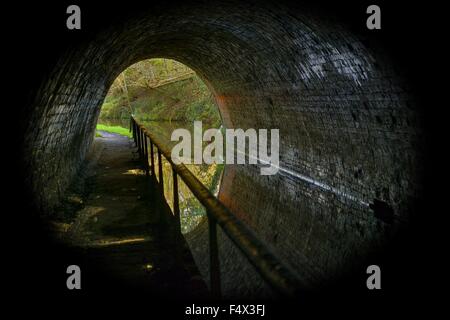Ellesmere Tunnel, Shropshire Union Canal Foto Stock