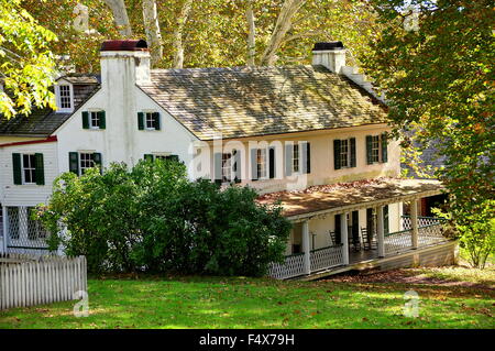 Hopewell Forno, Pennsylvania: Ironmaster's Mansion, costruito c. 1770-1800, a Hopewell forno Sito Storico Nazionale Foto Stock