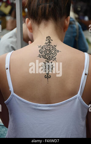 tatuaggio del hennè Foto Stock