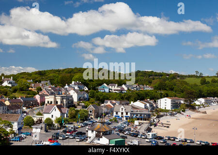 Il centro storico di Saundersfoot, Pembrokeshire, Wales UK Foto Stock