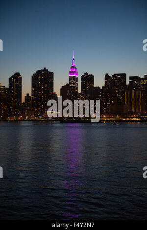 L' Empire State Building a New York City. Foto Stock