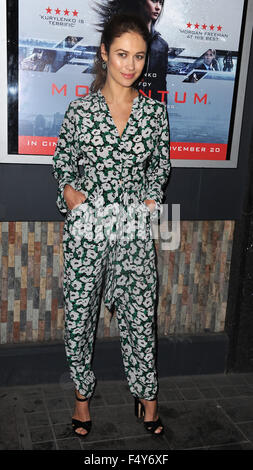 Londra, Regno Unito. 24 ott 2015. Olga Kurylenko assiste uno screening di 'momento' presso il Principe Carlo Teatro. Credito: Ferdaus Shamim/ZUMA filo/Alamy Live News Foto Stock