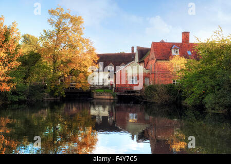 Mulino di Flatford, Suffolk, Inghilterra, Regno Unito Foto Stock