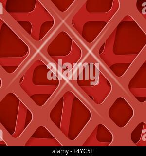 Linee incrociate Abstract Coperchio rosso sfondo Illustrazione Vettoriale