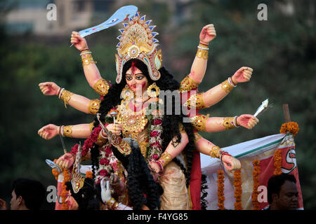 L'immagine di Durga idolo è stato preso in Mumbai, India Foto Stock