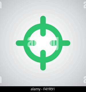 Appartamento verde Icona Scopia Illustrazione Vettoriale