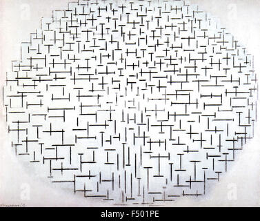 Pietr Mondrian - Composizione in bianco e nero Foto Stock