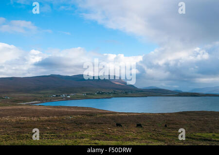 Achiltibuie da Polbain, Ross and Cromarty, Scozia Foto Stock