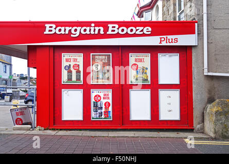 Un affare Booze store Foto Stock