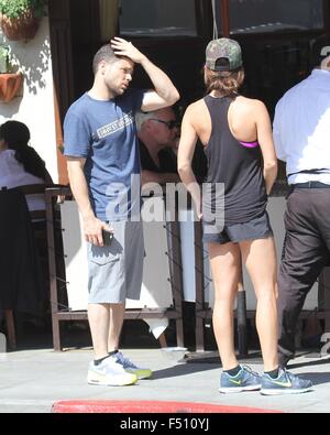 Stella di Entourage, Jerry Ferrara va a pranzo in Beverly Hills offre: Jerry Ferrara dove: Los Angeles, California, Stati Uniti quando: 24 Ago 2015 Foto Stock