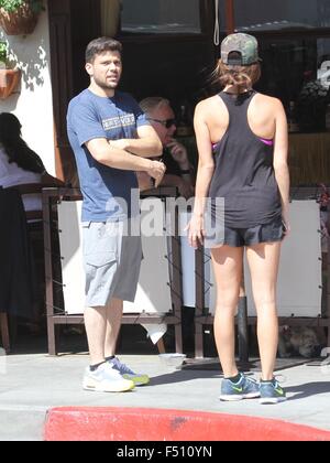 Stella di Entourage, Jerry Ferrara va a pranzo in Beverly Hills offre: Jerry Ferrara dove: Los Angeles, California, Stati Uniti quando: 24 Ago 2015 Foto Stock