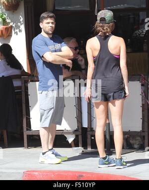 Stella di Entourage, Jerry Ferrara va a pranzo in Beverly Hills offre: Jerry Ferrara dove: Los Angeles, California, Stati Uniti quando: 24 Ago 2015 Foto Stock