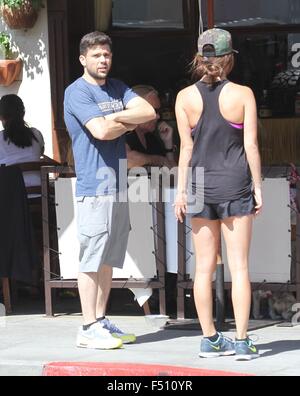 Stella di Entourage, Jerry Ferrara va a pranzo in Beverly Hills offre: Jerry Ferrara dove: Los Angeles, California, Stati Uniti quando: 24 Ago 2015 Foto Stock