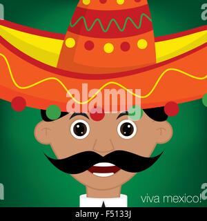 Uomo messicano carattere in formato vettoriale. Illustrazione Vettoriale
