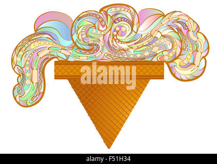 cono di gelato Foto Stock