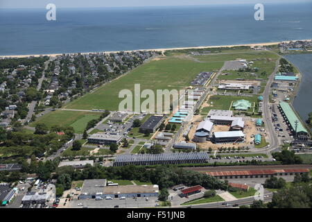 Vista aerea della base militare in mare Girt, New Jersey Foto Stock