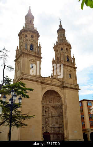 Logrono Cattedrale di Santa Maria la Redonda in La Rioja titolo di Saint james Foto Stock