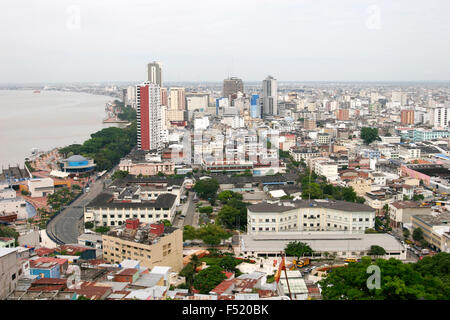 Vista aerea di Guayaquil, Ecuador, Sud America Foto Stock