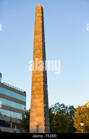 Vance monumento nel Pack Square Park in Asheville, North Carolina. Foto Stock