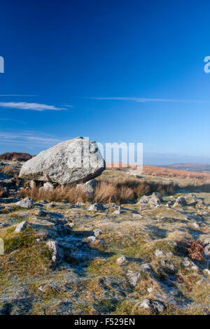 Arthur la pietra di Maen Ceti Neolitico camera di sepoltura dolmen cromlech Penisola di Gower South Wales UK Foto Stock