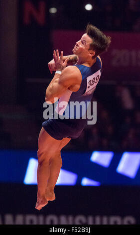 Glasgow, Scozia. 26 ott 2015. La figura di Ginnastica Artistica Campionati del mondo. Giorno 4. Credito: Azione Sport Plus/Alamy Live News Foto Stock