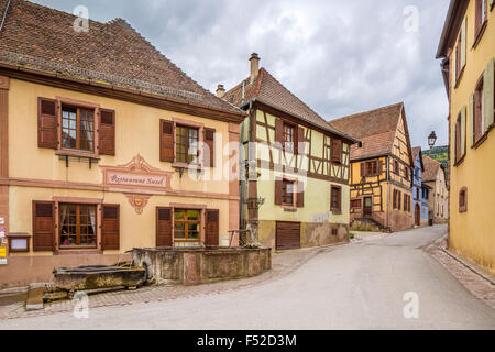 Hunawihr, Haut-Rhin, Alsazia, Francia, Europa Foto Stock