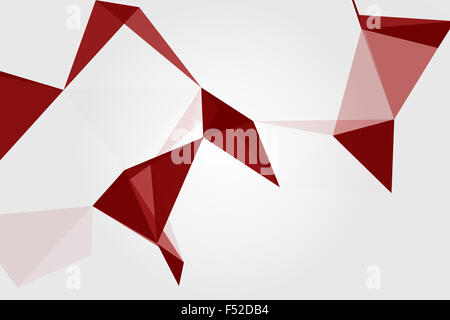 Astrazione geometrica su sfondo bianco Foto Stock