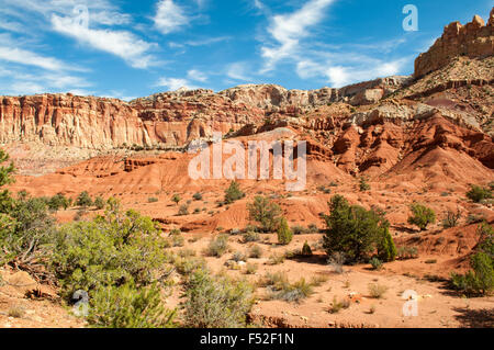 Vista in Capitol Reef NP, Utah, Stati Uniti d'America Foto Stock