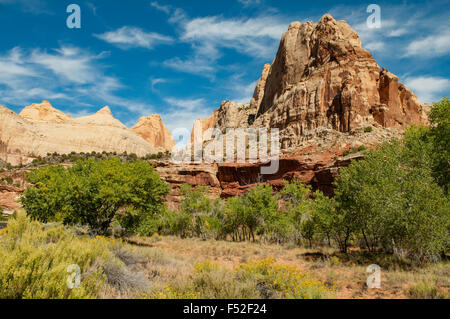 Vista in Capitol Reef NP, Utah, Stati Uniti d'America Foto Stock