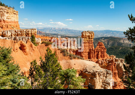 Visualizzare a Agua Canyon Bryce Canyon dello Utah, Stati Uniti d'America Foto Stock