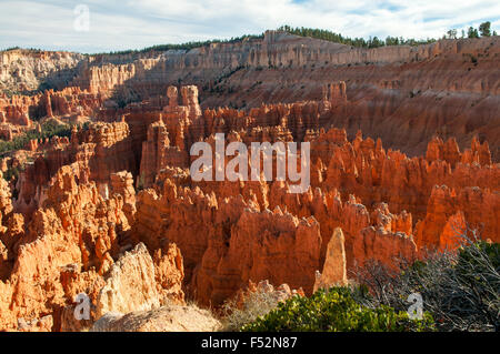 Vista da vicino punto di tramonto, Bryce Canyon dello Utah, Stati Uniti d'America Foto Stock