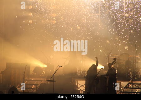 Mumford and Sons in concerto a Coney Island NY Foto Stock