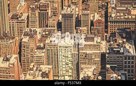 Retrò immagine filtrata di New York City, Stati Uniti d'America. Foto Stock