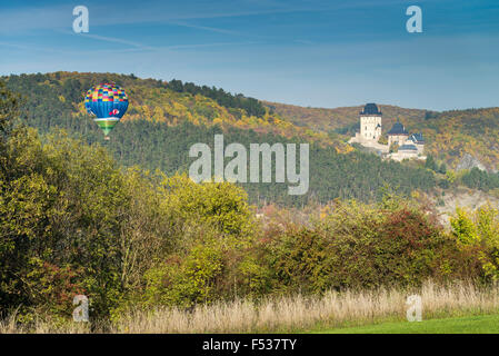 Il castello di Karlstejn, Royal castello gotico, Repubblica Ceca Foto Stock