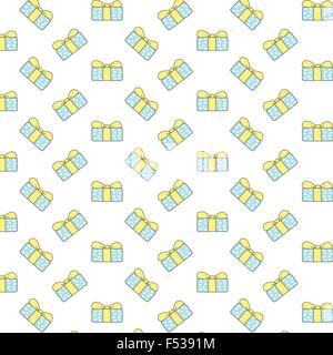 Dono di vettore Pattern su sfondo bianco Illustrazione Vettoriale